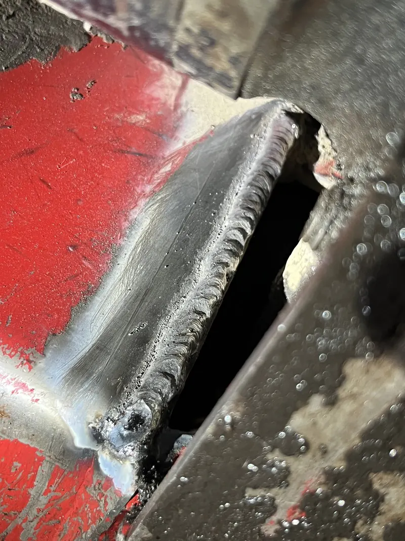 Heavy equipment weld repair