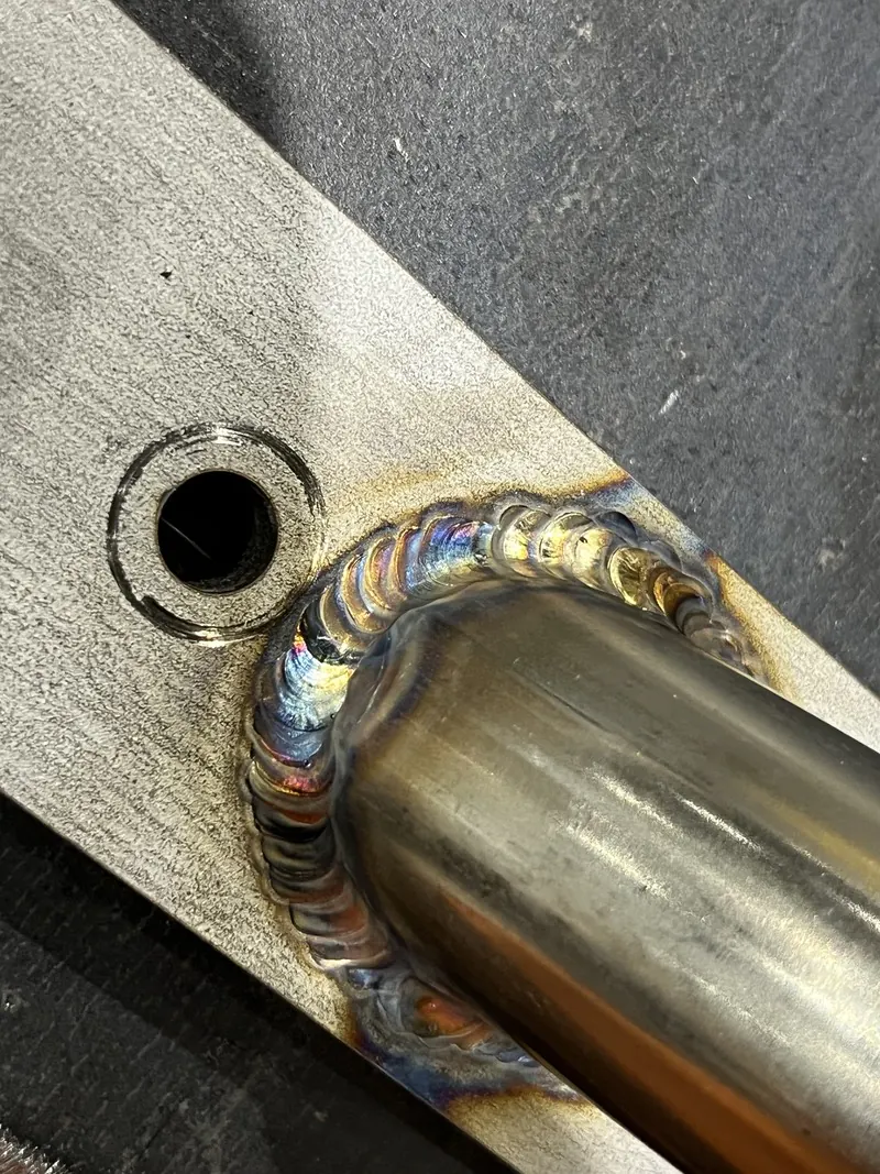 Welder at work on structural steel