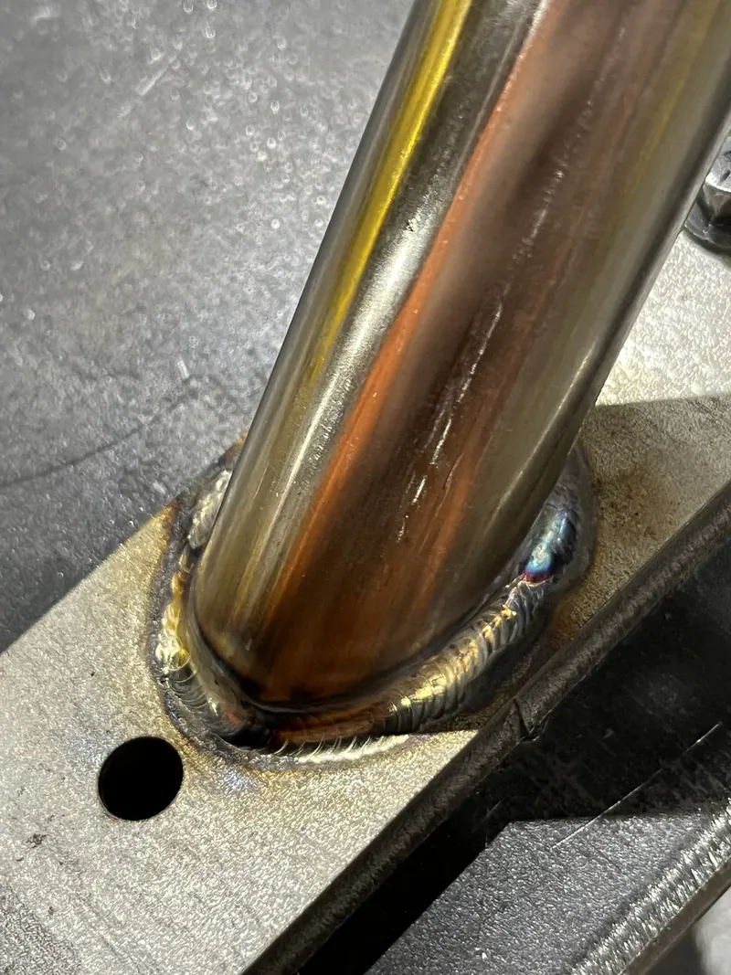 Custom metal fabrication in progress