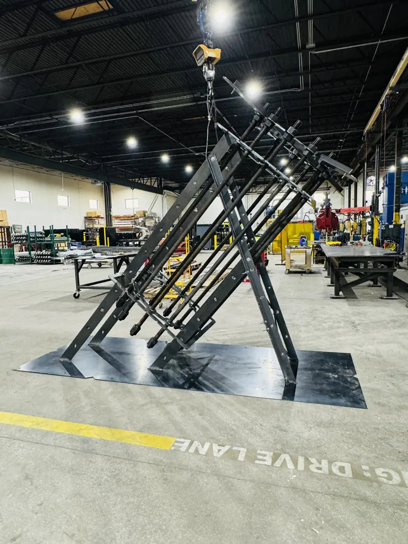 Fabricated steel railing