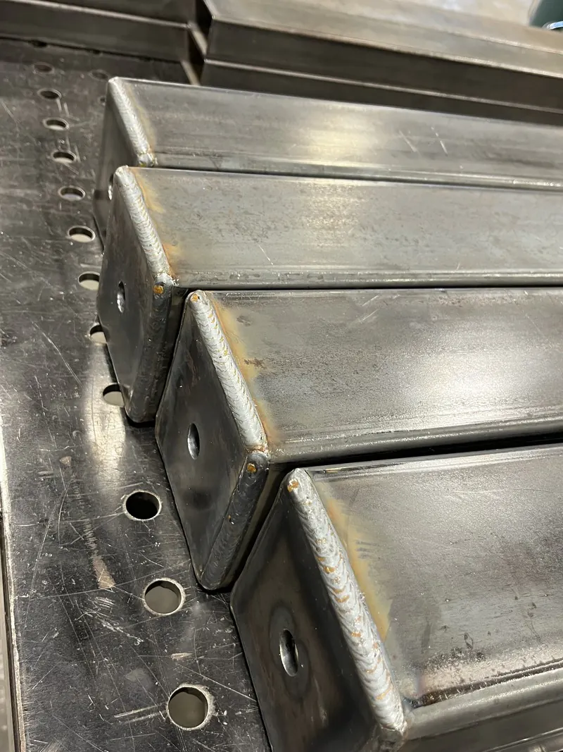 Welder at work on structural steel