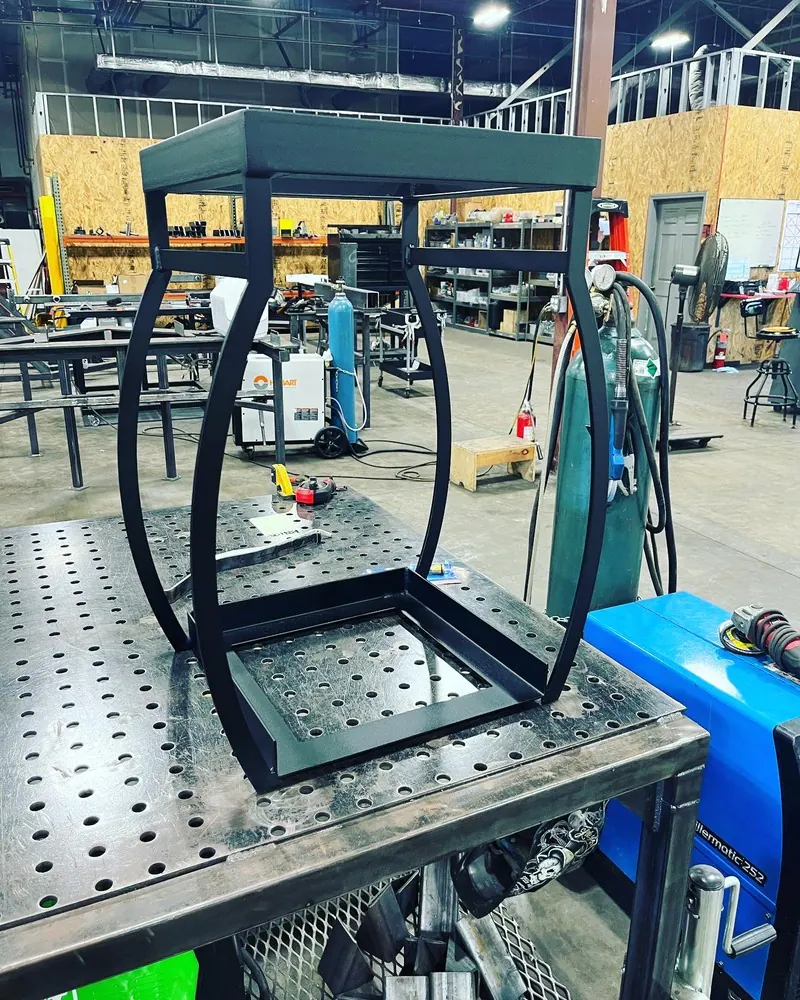 Fabricated steel railing