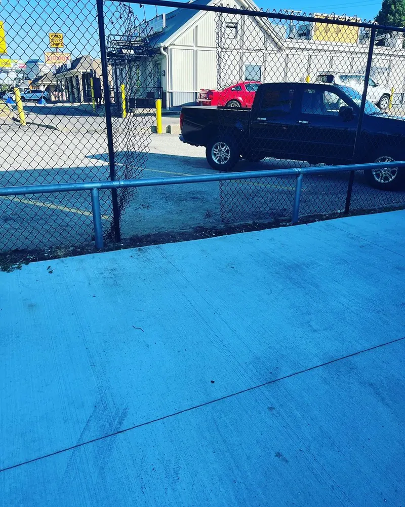 Welded steel handrail installation
